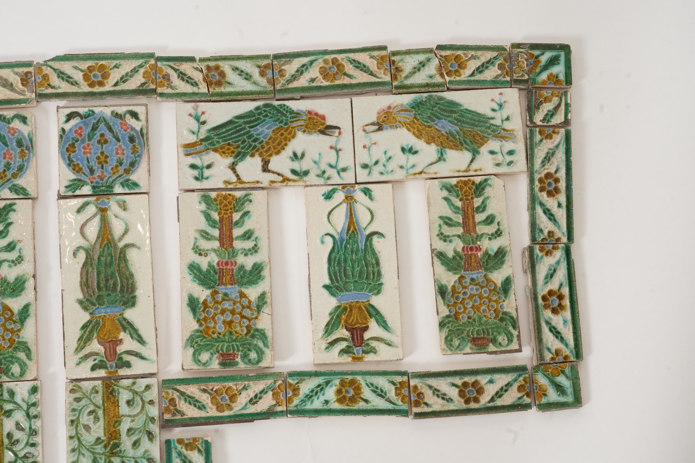 Medmenham Pottery: A quantity of Arts and Crafts tiles